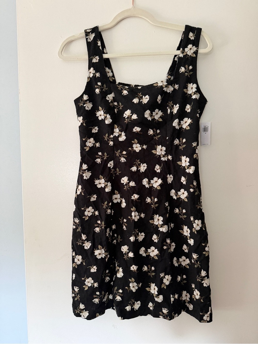 NWT Old Navy Black Floral Square-Neck Sundress, Size XS